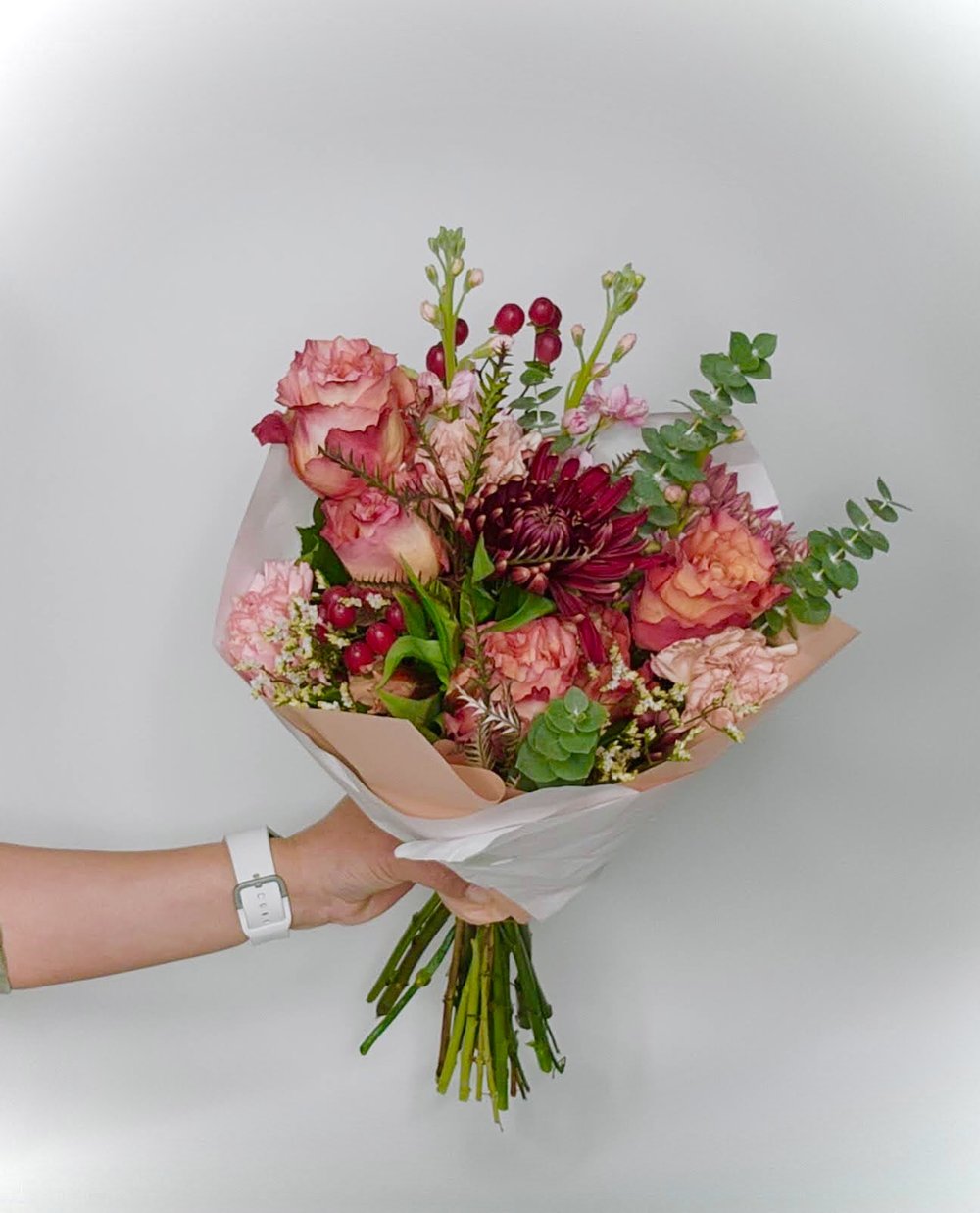 Medium Flower Wrap Arrangement — Fleurs & Events